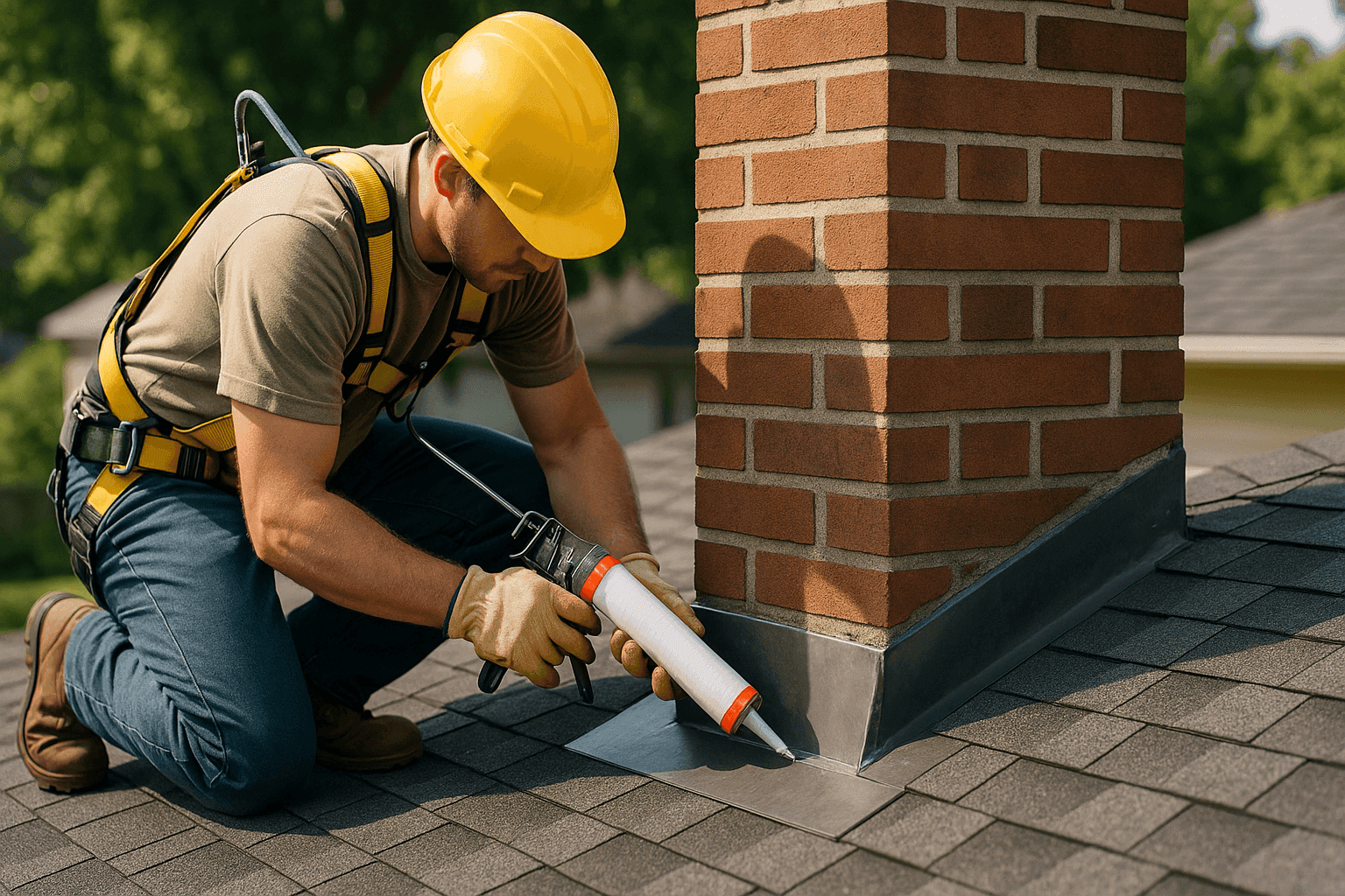 Reparación de Tapajuntas de Chimenea: Detén las Filtraciones en su Origen